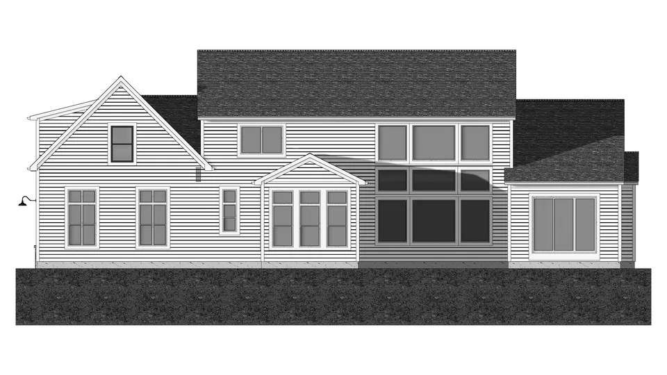 The Villetta house plan, exterior view 3